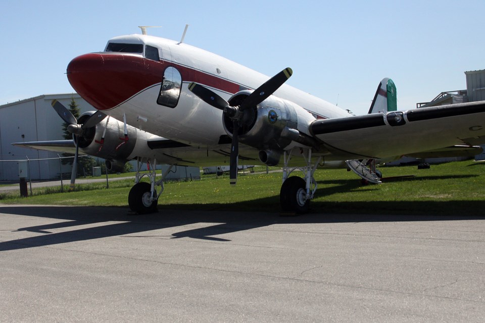 The DC-3 was built by the Douglas Aircraft Company in 1944. (Matt Vis, tbnewswatch.com)