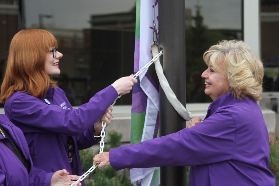 Elder abuse flag-raising