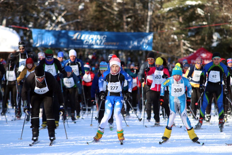 Organizers said this year more than 300 competitiors from across Northern Ontario and the United States competed in this year's Sleeping Giant Loppet on Saturday. (Photos by Doug Diaczuk - Tbnewswatch.com).  