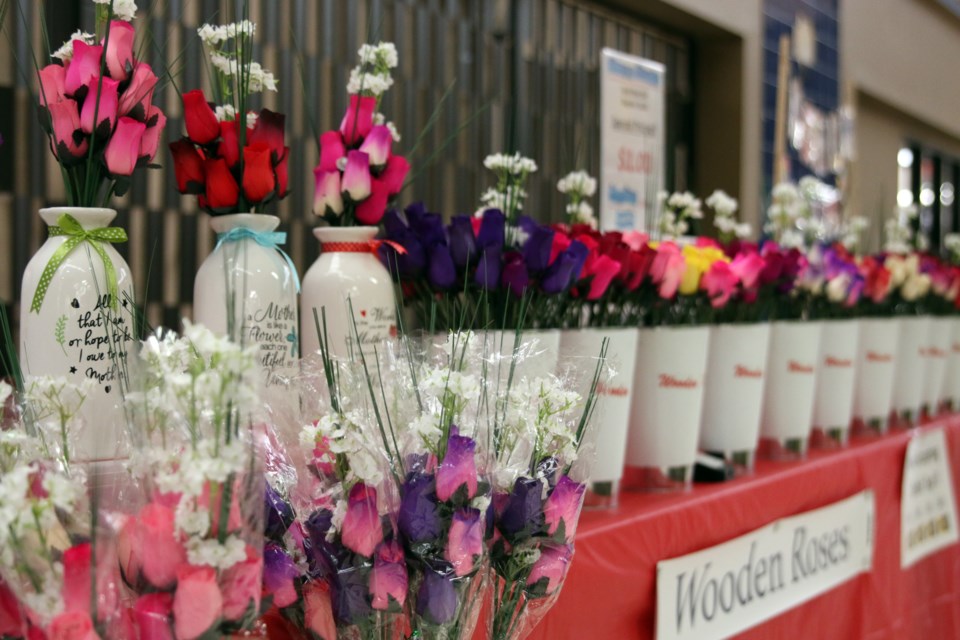 The 10th Annual Victoriaville Mother’s Day Arts, Crafts, and Vendors Show will be on until May 10, offering up unique gifts like wooden roses. 