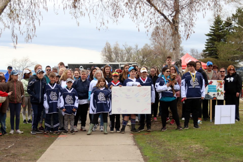 More than 80 people participated in the Annual Walk to Make Cystic Fibrosis History on Sunday. (Photos by Doug Diaczuk - Tbnewswatch.com). 
