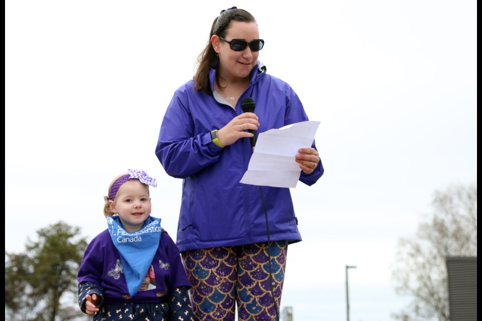 Brittany Parker and her four-year-old daughter Heidi, who was diagnosed with cystic fibrosis. 