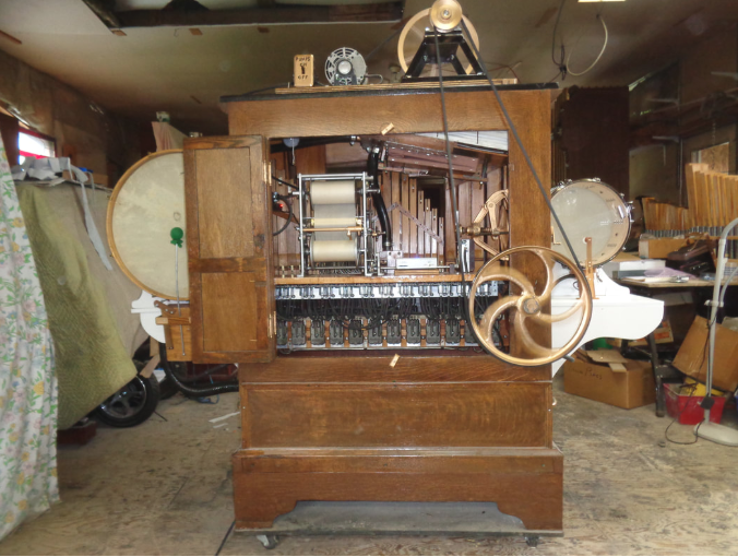 The Artizan/Wurlitzer organ was taken to Mt. Forest, ON for restoration by The Great Canadian Nickelodeon Company (TGCNC photo)