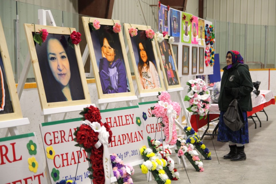 Funeral Services were held in Kitchenuhmaykoosib Inninuwug to say goodbye to the victims of a tragic house fire on May 2. (Photo courtesy of  James Sainnawap). 