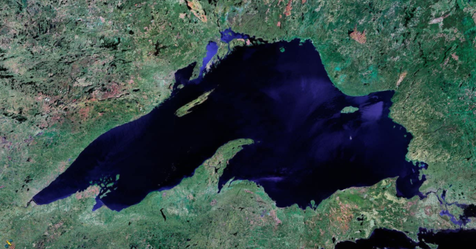 Lake Superior satellite view two