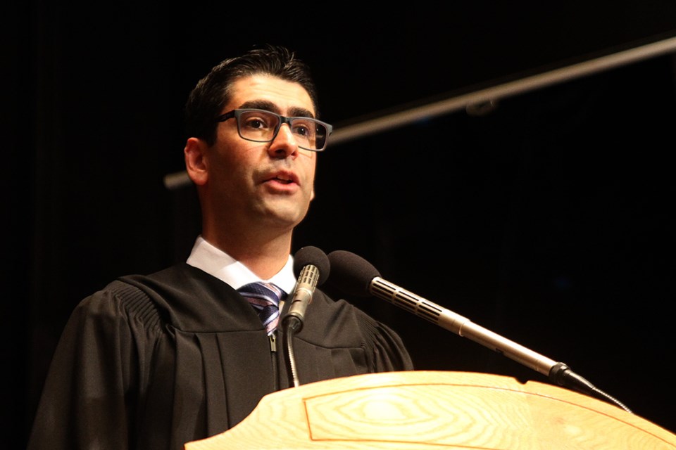 Masoud Manzouri, an international student from Iran, and LUSU president was named this year's honorry speaker at the convocation ceremony. (Michael Charlebois, tbnewswatch)