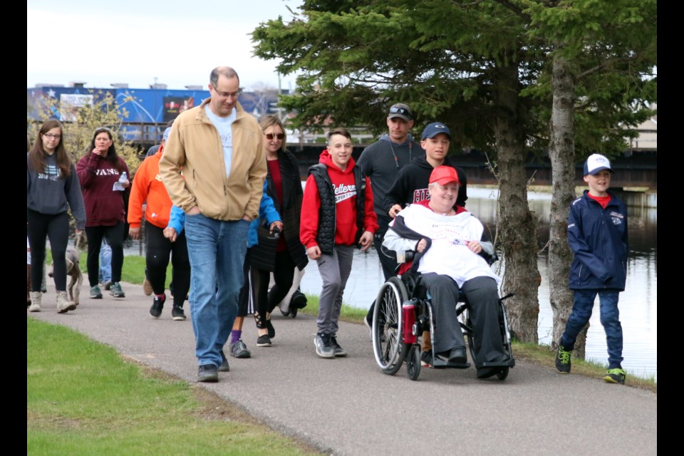 More than 100 people participated in the Annual Thunder Bay Mandarin Multiple Sclerosis Walk on Sunday. (Photos by Doug Diaczuk - Tbnewswatch.com). 