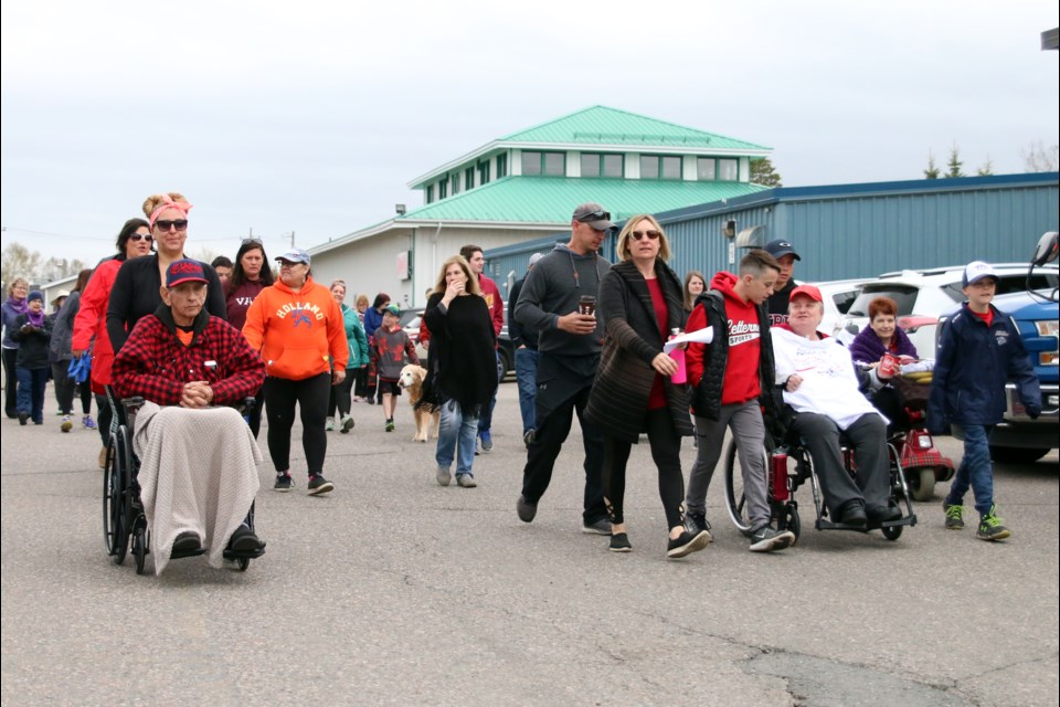 The money raised during the annual walk helps supports clients in Thunder Bay as well as research projects for MS treatments. 