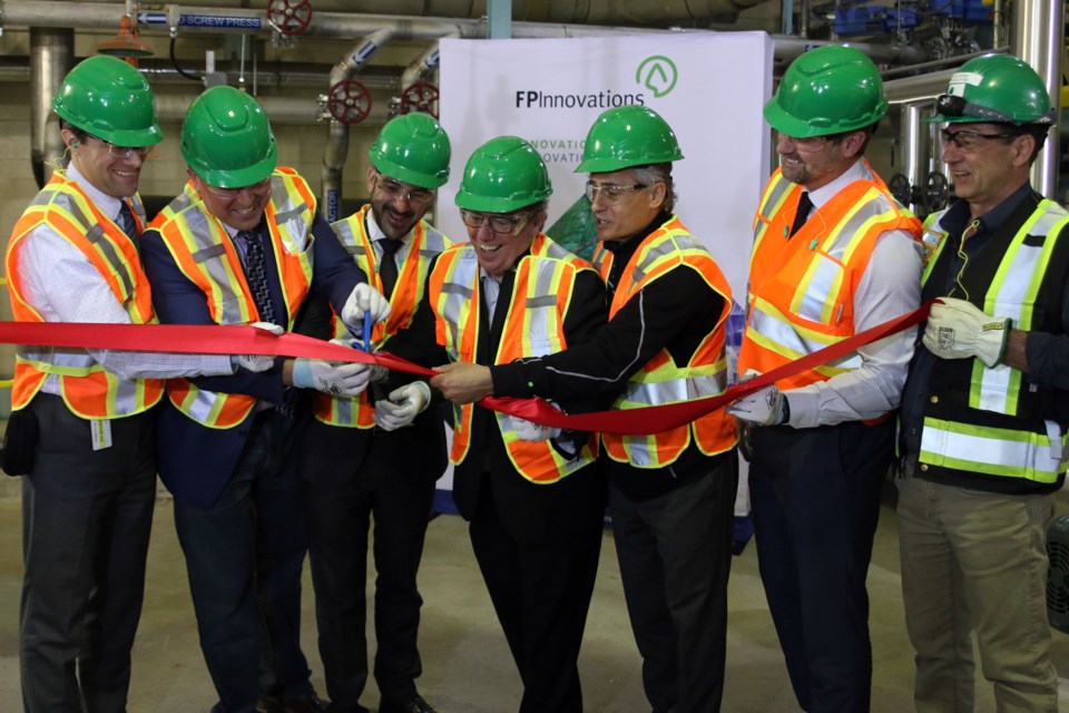 The thermo-mechanical-pulp biorefinery pilot plant was officially commissioned on Monday at Resolute Forest Products Thunder Bay Pulp and Paper Mill. (Photos by Doug Diaczuk - Tbnewswatch.com). 