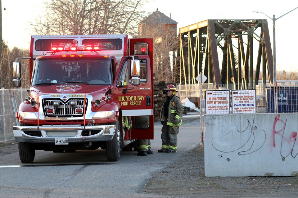 Fire Responds Swing Bridge