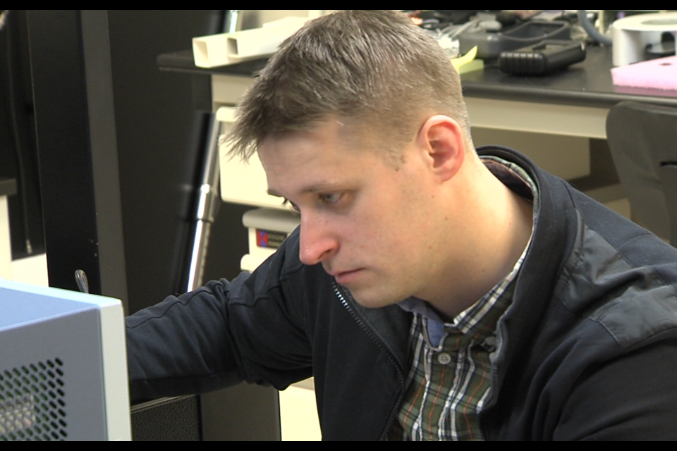 Oleksandr Bubon is a postdoctoral fellow at Lakehead U. and a co-founder of Radialis Medical (Jonathan Wilson/TBTV photo)