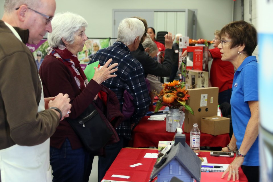 The age-friendly homes showcase included a trade show of businesses that can help seniors with home maintenance and care.  