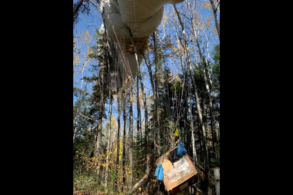 Two competitors from France crash-landed Wednesday afternoon near Sapawe in northwestern Ontario (Atikokan Fire Rescue/Facebook)