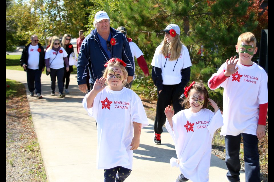 More than 30 people came out for the Multiple Myeloma March on Saturday to raise awareness and money for the relatively unknown cancer. (Photos by Doug Diaczuk - Tbnewswatch.com). 