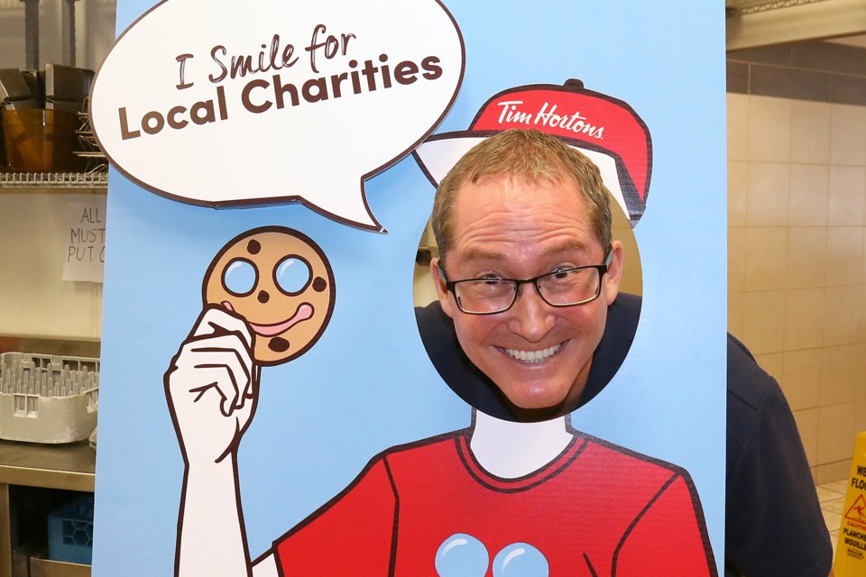 Steve MacDonald, executive director of the George Jeffrey Children's Foundation, says the annual Smile Cookie campaign at Tim Hortons is a huge help in fundraising efforts each year. (Leith Dunick, tbnewswatch.com)