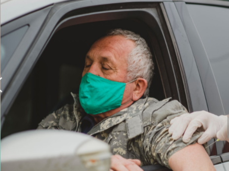 Drive through vaccine four