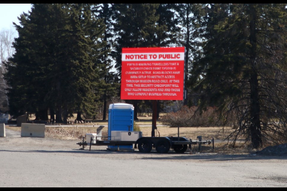 Fort William First Nation is limiting access to the community to prevent the spread of COVID-19. (Photos by Doug Diaczuk - Tbnewswatch.com). 