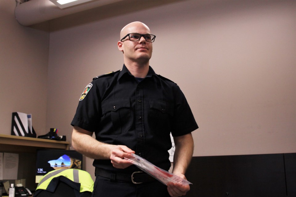 Shane Muir of Superior North EMS says in-home testing brings minimal risks for paramedics. (Ian Kaufman, tbnewswatch.com)