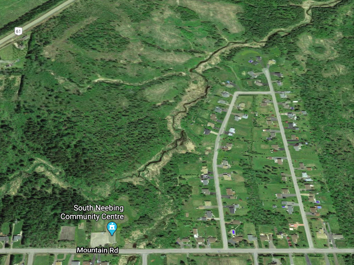 This image shows the area of a proposed development on Mountain Road. (Google Maps)