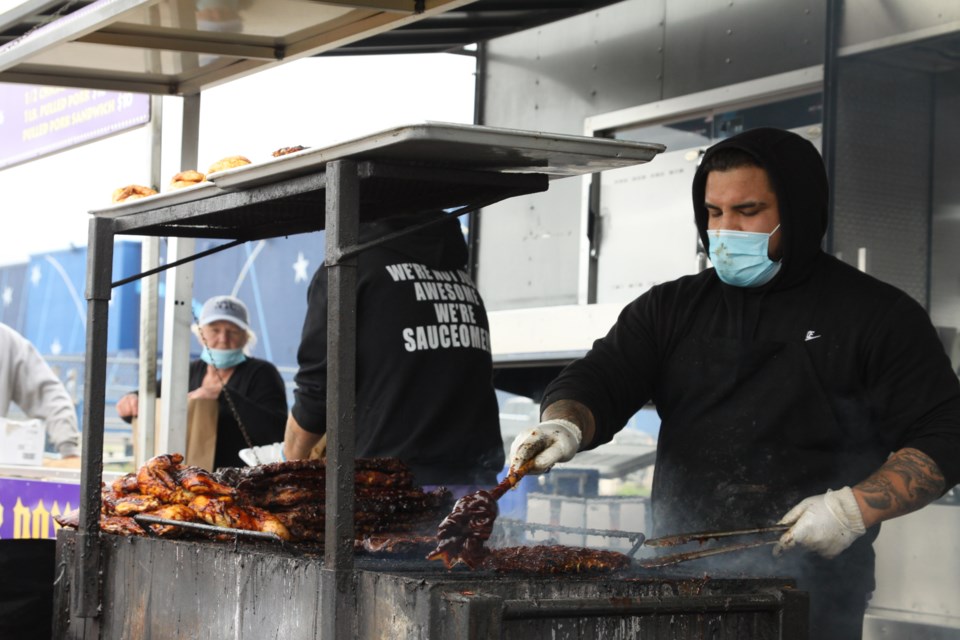 Ribs Royale was one of three ribbers serving up thousands of orders over the weekend. (Ian Kaufman, tbnewswatch.com)
