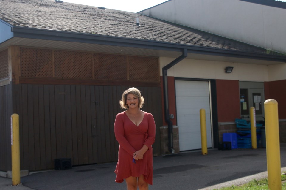 Thunder Bay Shelter House executive director, Michelle Jordan, launched the Shingles for Shelter House campaign on Thursday. (Photos by Doug Diaczuk - Tbnewswatch.com). 