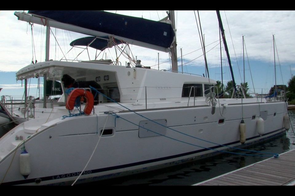 The S/V Welcome, the newest addition to the local tourism sector, is now docked in Thunder Bay (Jonathan Wilson/TBTV photo)