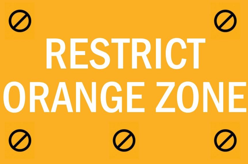 Orange Restrict Zone