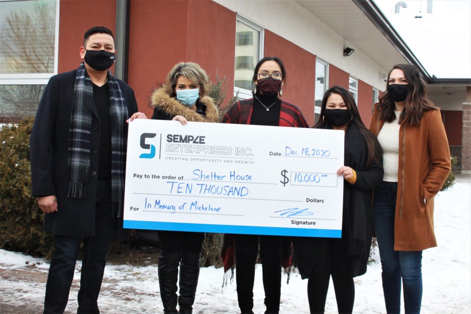 Shelter House Semple donation