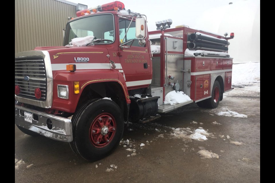 This pumper truck was previously used by the Township of Leeds and Thousand Islands Fire Service (submitted photo)