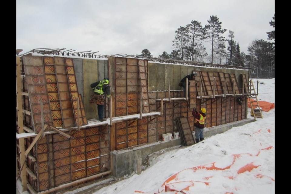 Construction of the $8.3 million water treatment plant at Kejick Bay began in 2018 (Penn-Co Construction photo)                       