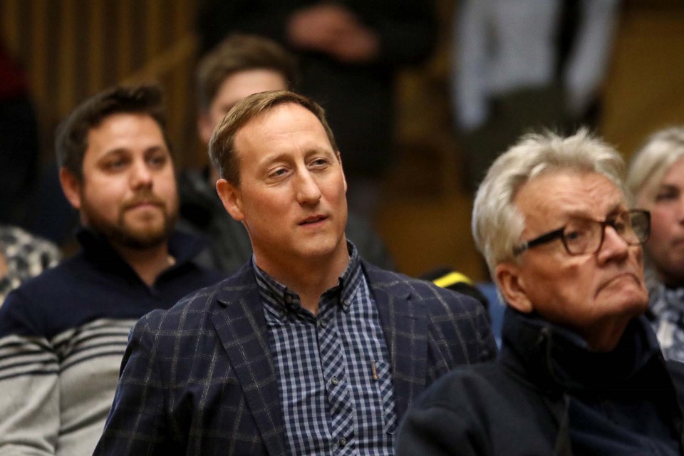 Conservative leadership hopeful Peter MacKay hosts a meet and greet at the Finlandia Club in Thunder Bay on Thursday, Feb. 27, 2020. (Leith Dunick, tbnewswatch.com)