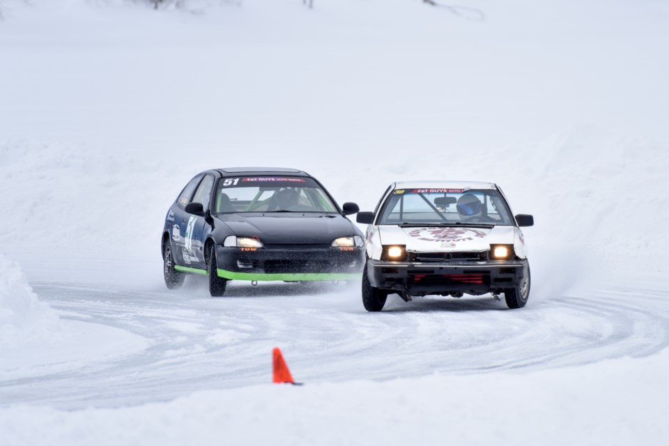 Blair Wright provided tbnewswatch.com with these photographs from the Thunder Bay Auto Sports ice racing event.