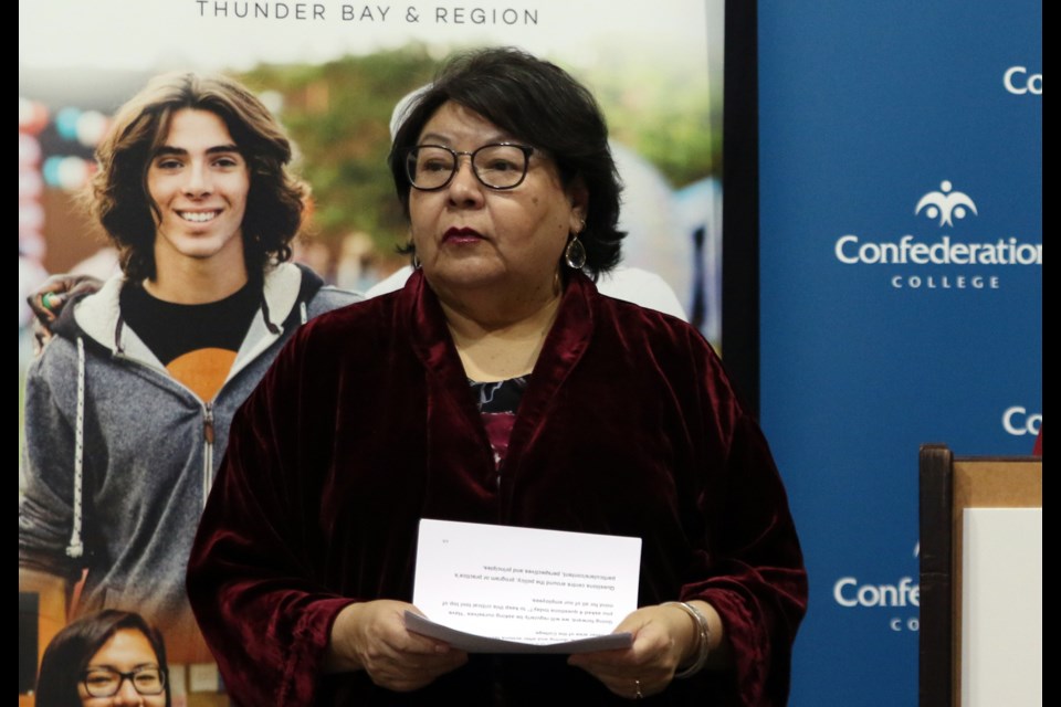 S. Brenda Small, vice president with the Centre for Policy and Research in Indigenous Learning at Confederation College. 