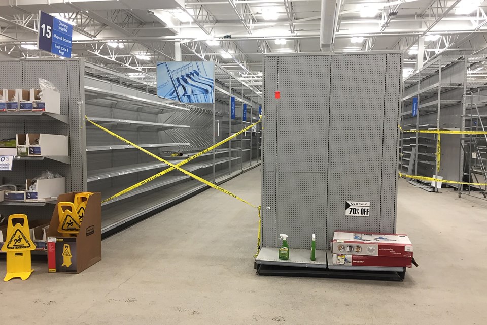 Lowe's Empty Shelves