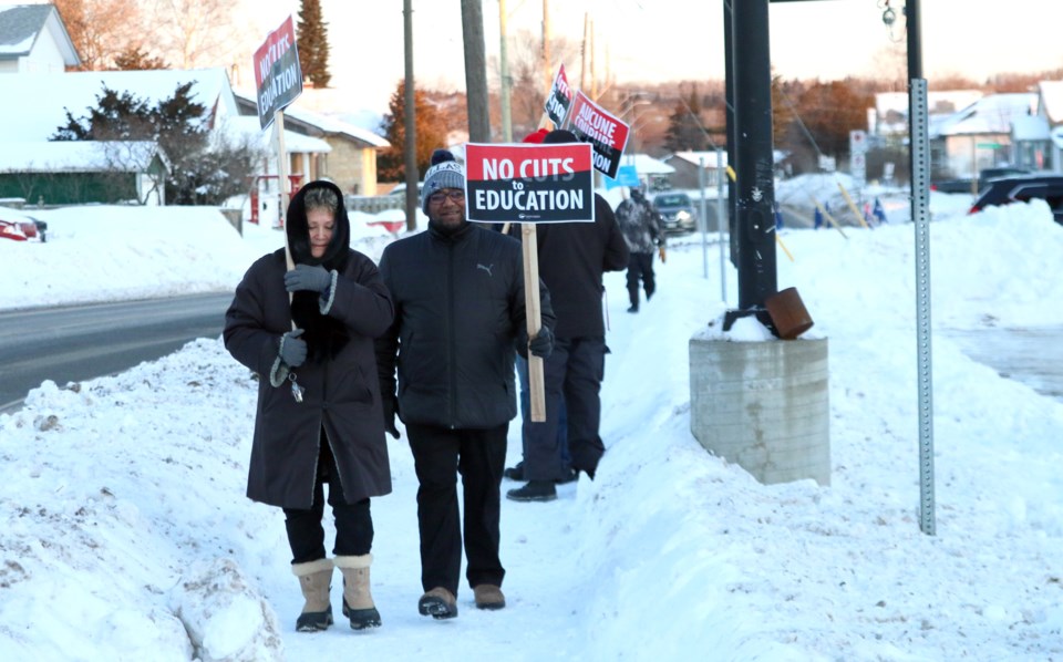 OSSTF Info Picket