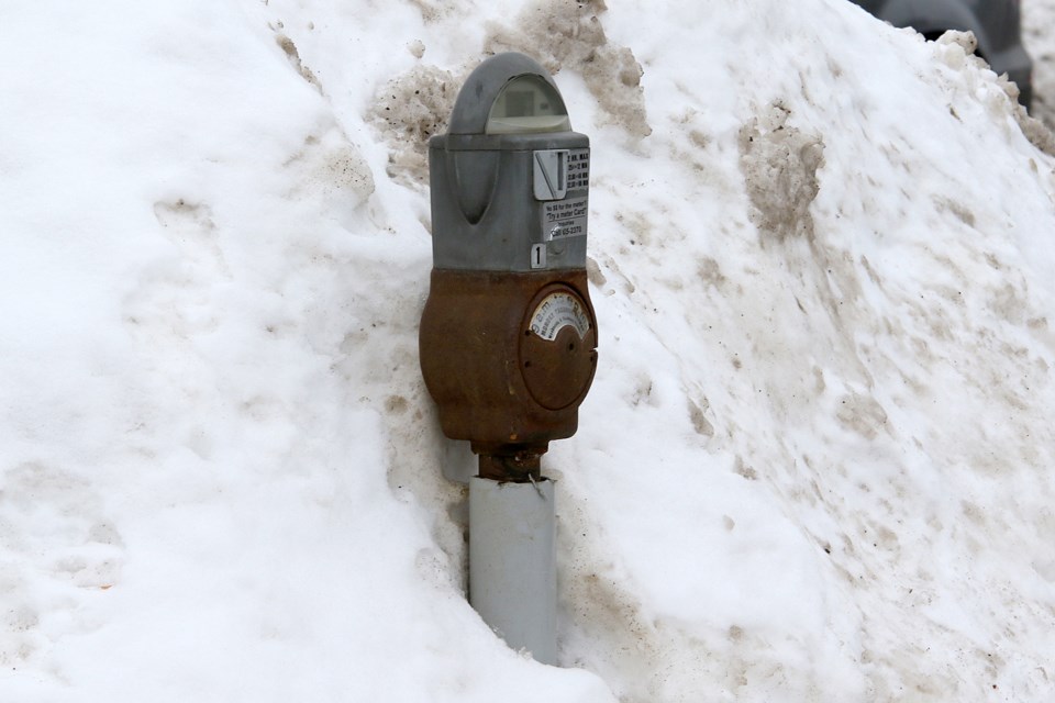 Parking Meter Snow