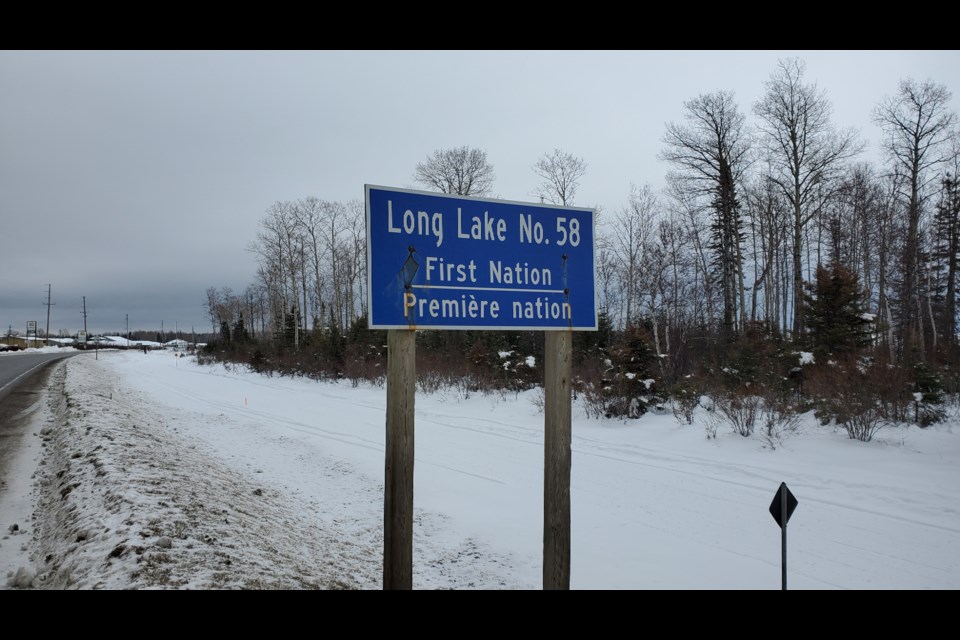 A lockdown is in place on Long Lake # 58 First Nation (Adam Riley/TBTV photo)