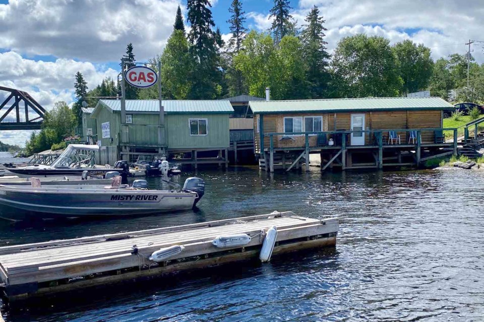 The incident occurred near the boat launch at North Star Village Resort, on the Winnipeg River at Minaki (North Star Village Resort photo)