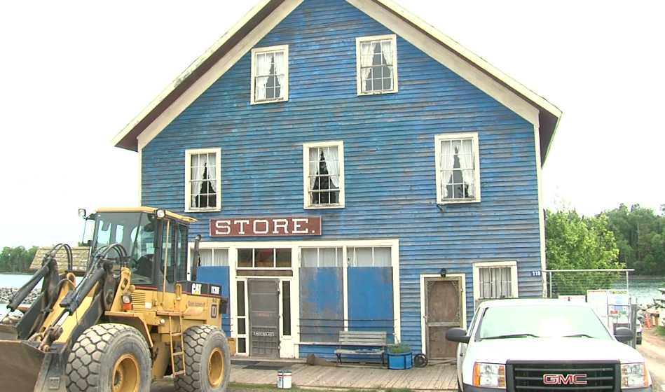 The Silver Islet Store has been closed for several years, but there are plans to repair and reopen it.