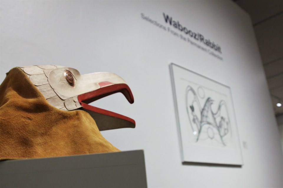 The Waabooz/Rabbit exhibition is on at the Thunder Bay Art Gallery through 2020. (Photos by Ian Kaufman, tbnewswatch.com)