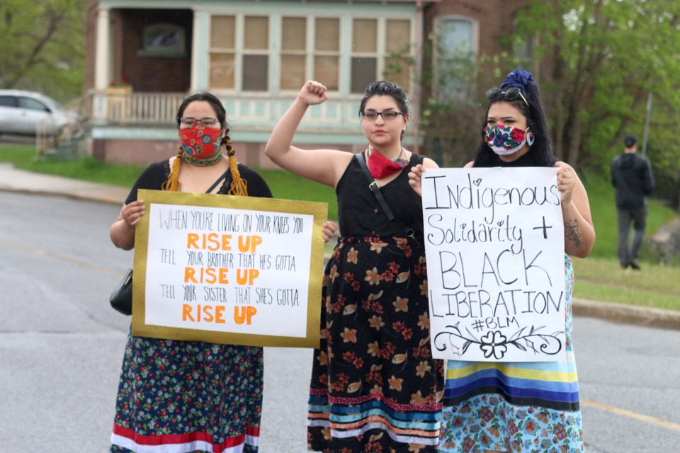 Thousands of people joined the Black Lives Matter Rally in support of George Floyd on Friday, June 5, 2020 at Thunder Bay's Waverly Park.