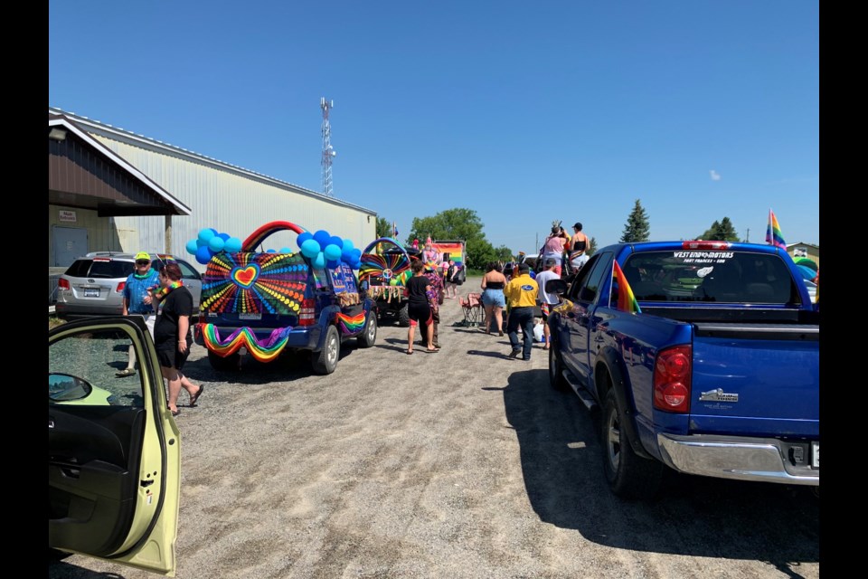 Those in attendance said the Emo Ambush is meant to celebrate inclusiveness in remote parts of Northern Ontario. 