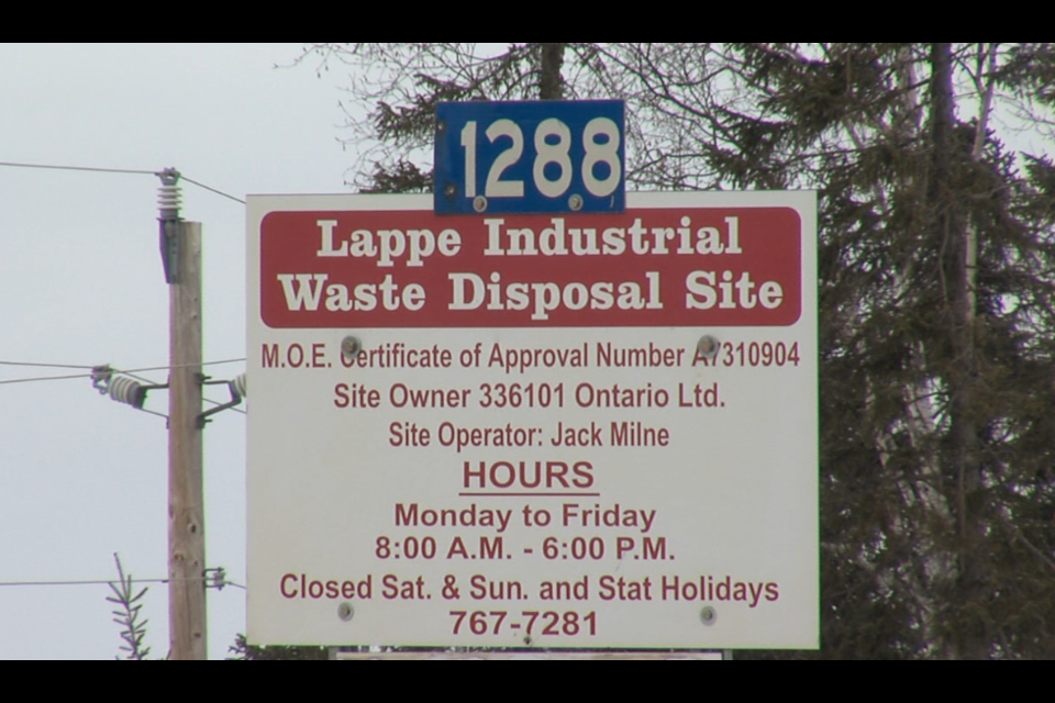 An industrial waste site at Lappe is accepting soil contaminated with oil that was spilled near Emo last month (Cory Nordstrom/TBTV)