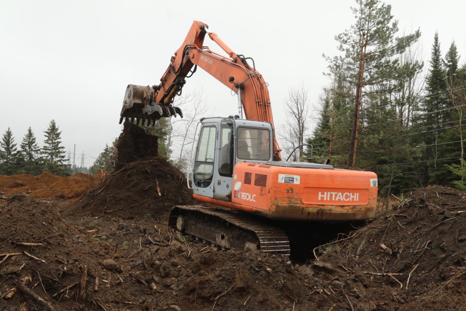 Preparation work continues at the site of the future Goal Sports Centre II, expected to open in October. (Leith Dunick, tbnewswatch.com)