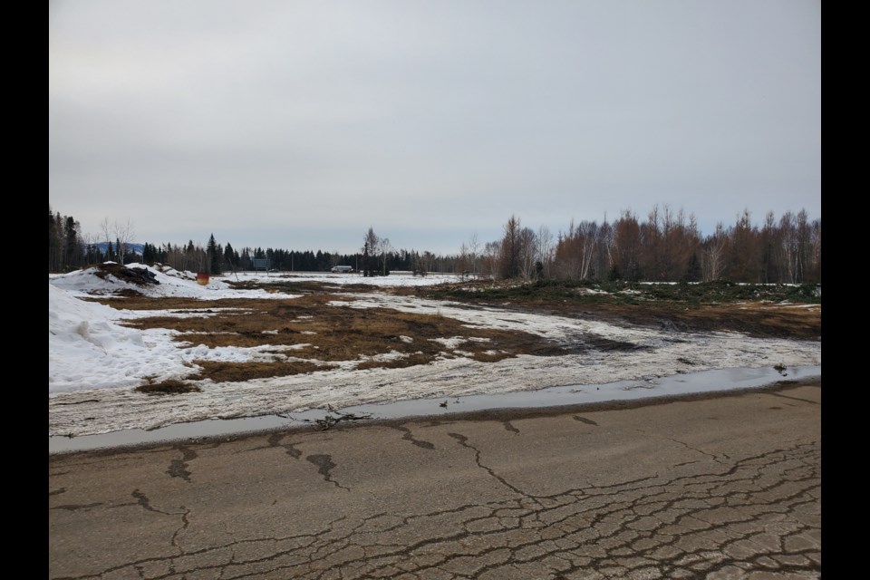 The City of Thunder Bay has cleared some brush to make the Innova Business Park visible from the Harbour Expressway (Tbnewswatch photo)
