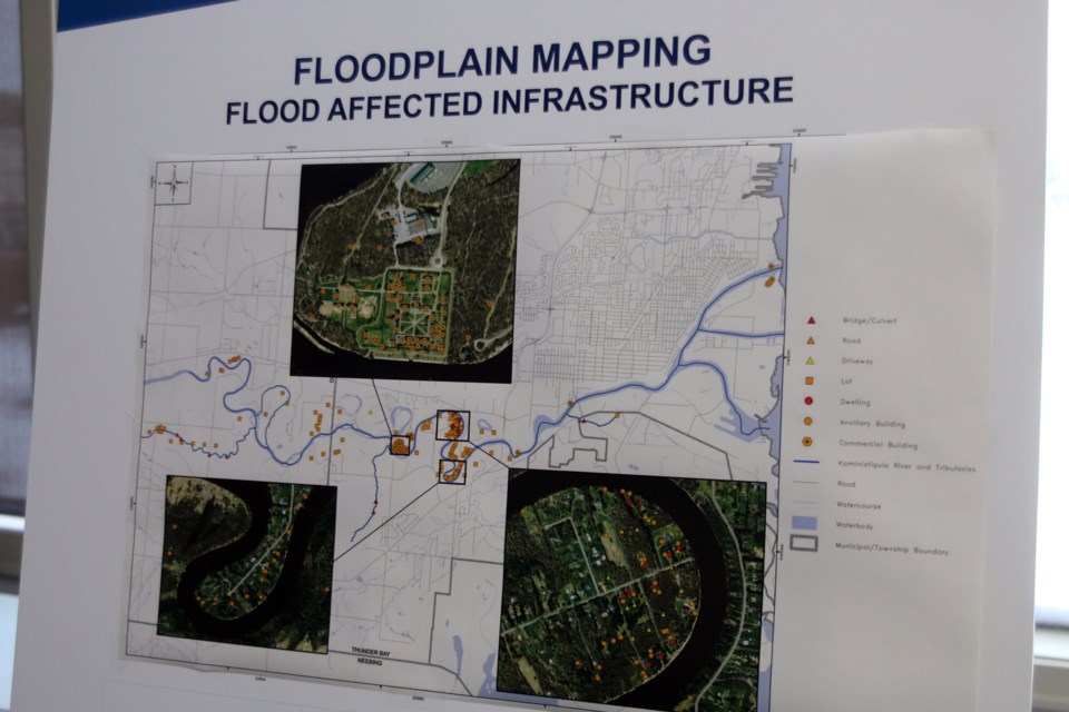 The floodplain mapping extended from Lake Superior to Rosslyn Village. 