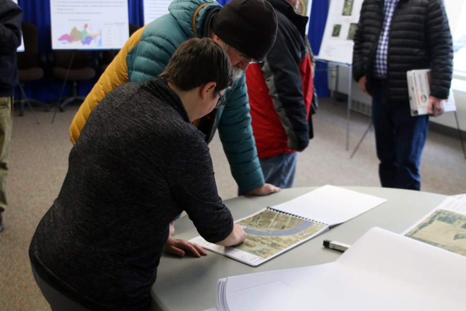More than 300 people with property along the river were invited to the open house hosted by the LRCA. 