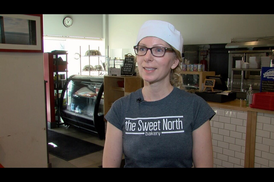 Erinn DeLorenzi co-owns the Sweet North Bakery on Court Street South in Thunder Bay (Ryan Bonazzo/TBTV)