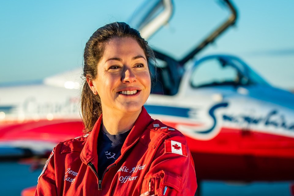 Capt. Jennifer Casey of the CF Snowbirds squadron, was killed on Sunday, May 17, 2020 in a crash in Kamloops, B.C. (RCAF photo)