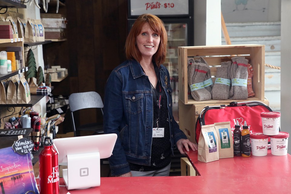 President of the Thunder Bay Country Market board Kelly Fettes on Tuesday, May 26, 2020 gets set to welcome the public back to the market on Saturday, May 30. (Leith Dunick, tbnewswatch.com)